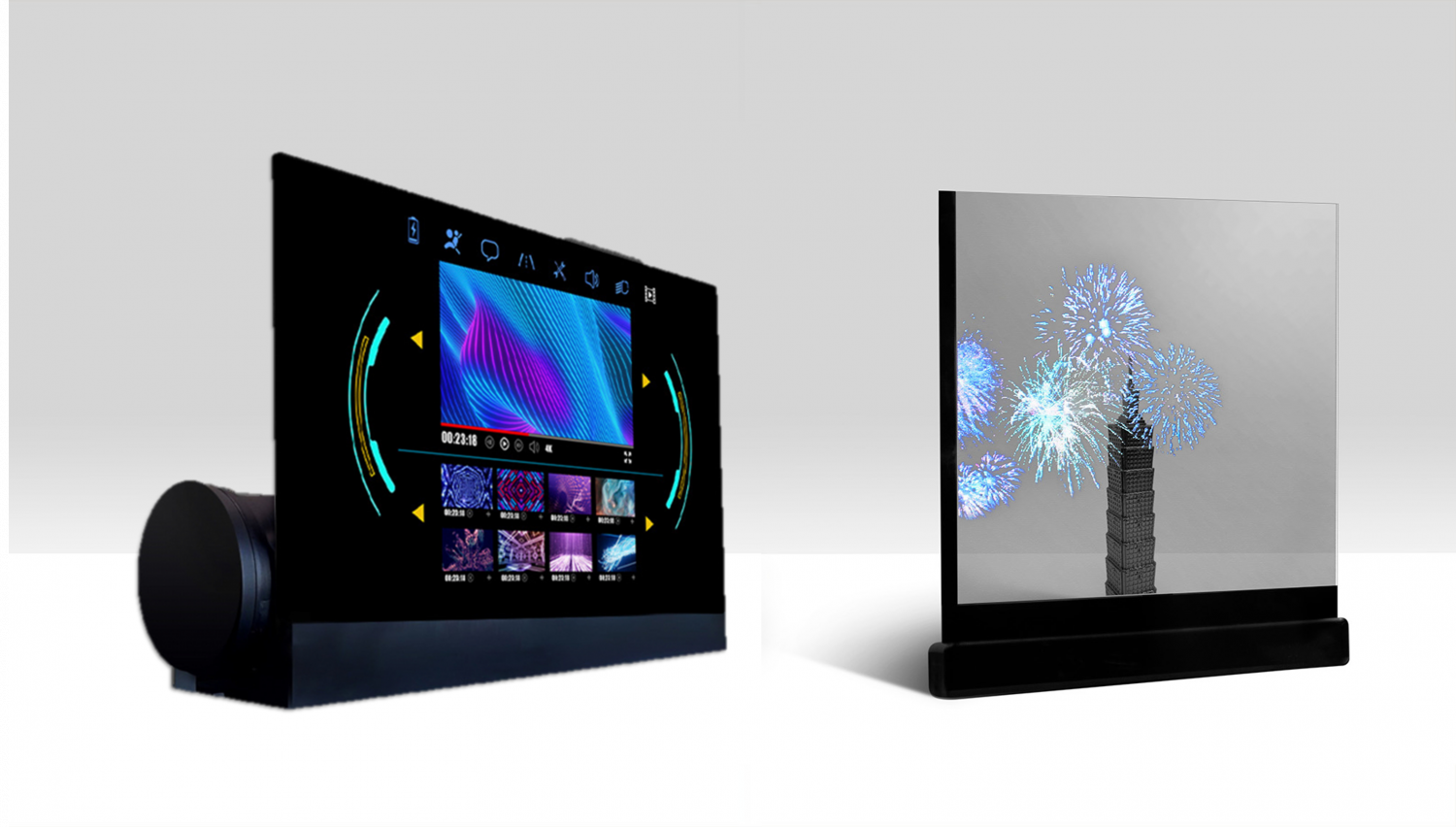 可卷式、折迭性、高透明